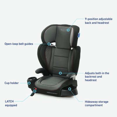 Very Comfortable Car Booster Seat Cushion With Handle Breathable Mesh Height  Boost Mat Seat Pad Lift Seat For Car Perfect Quality