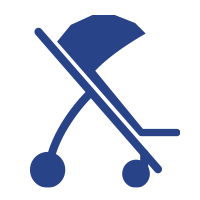 a stroller symbol
