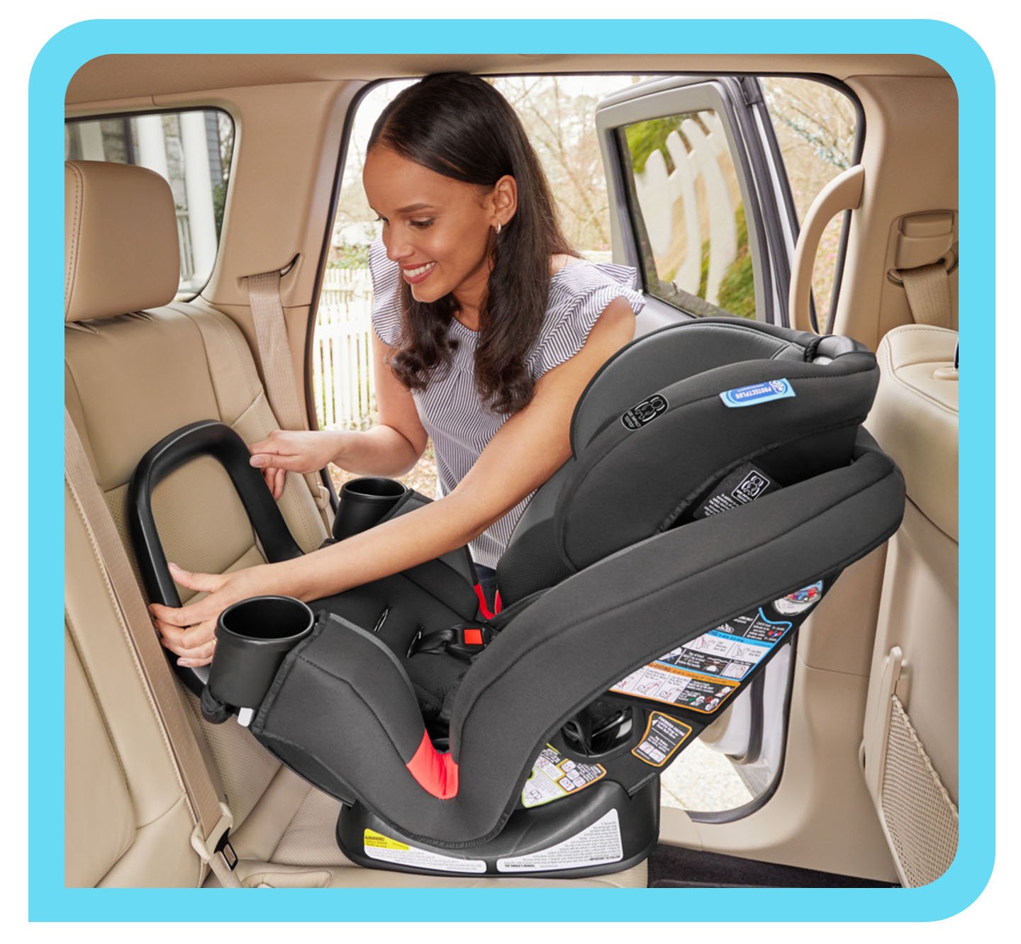 Belt-type Car Seat Foot Rest for Children and Babies 