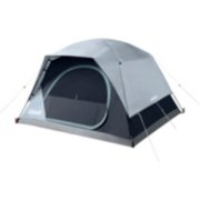 4 person dome tent with fly assembled front view image number 1