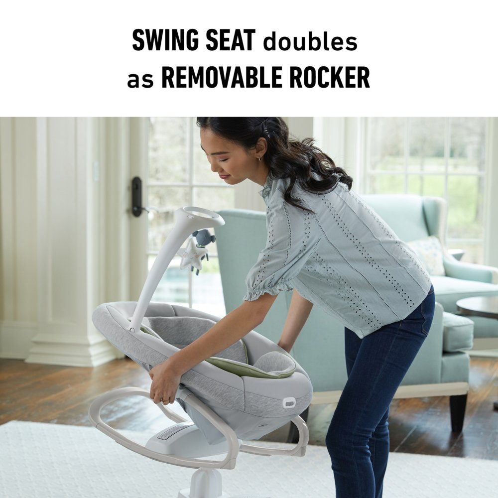 My Baby Swing with | Graco Rocker Removable Soothe Way™