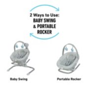 soothe and sway swing with portable rocker image number 2