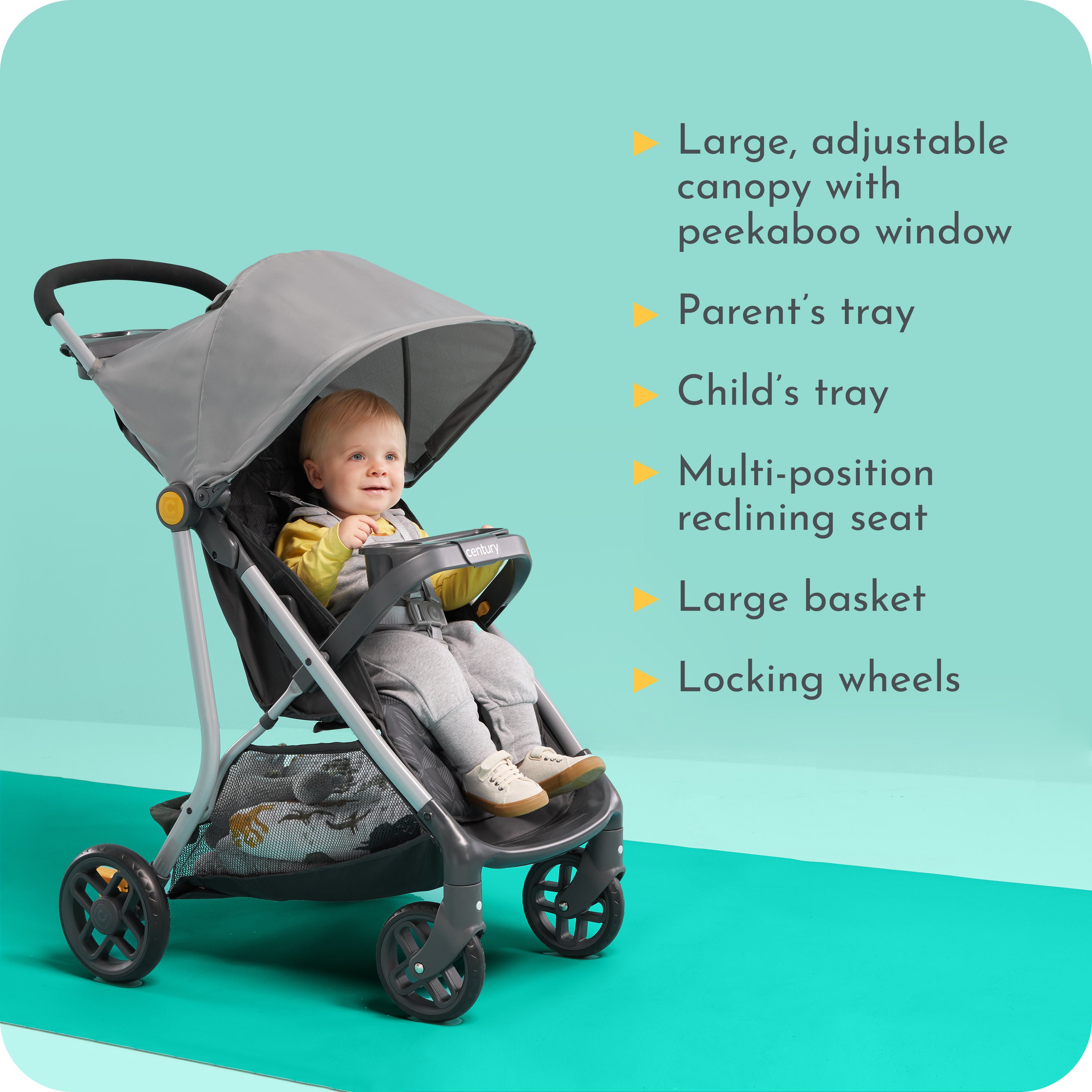 4-Wheel Lightweight Stroller 