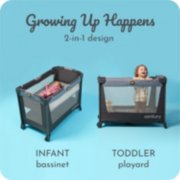2 in 1 infant bassinet and toddler playard image number 1