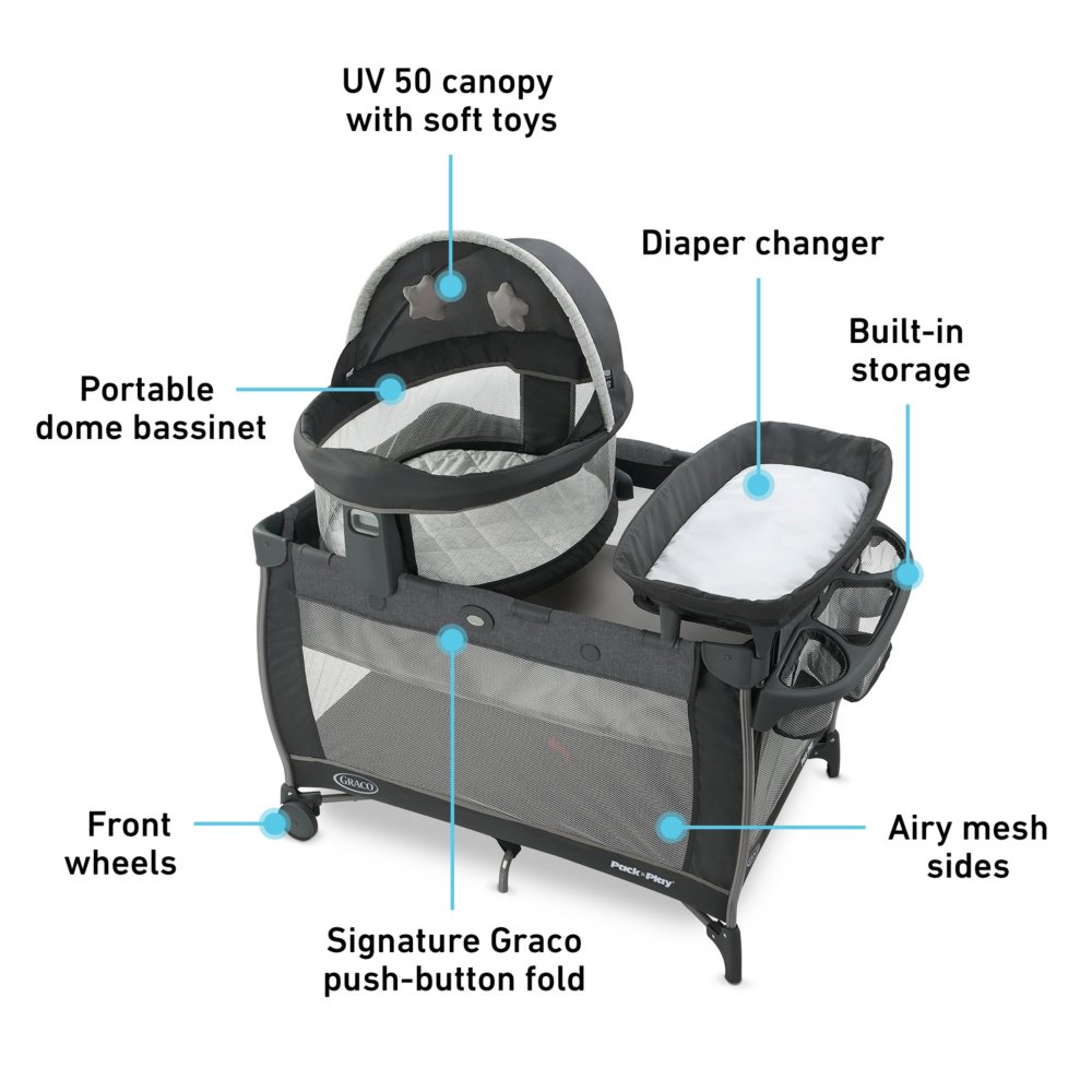 Graco pack and play with 2024 diaper changer