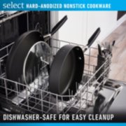 Select hard anodized nonstick cookware in dishwasher for easy cleanup image number 5