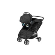 City mini 2 double stroller travel mode with car seat adapter image number 2