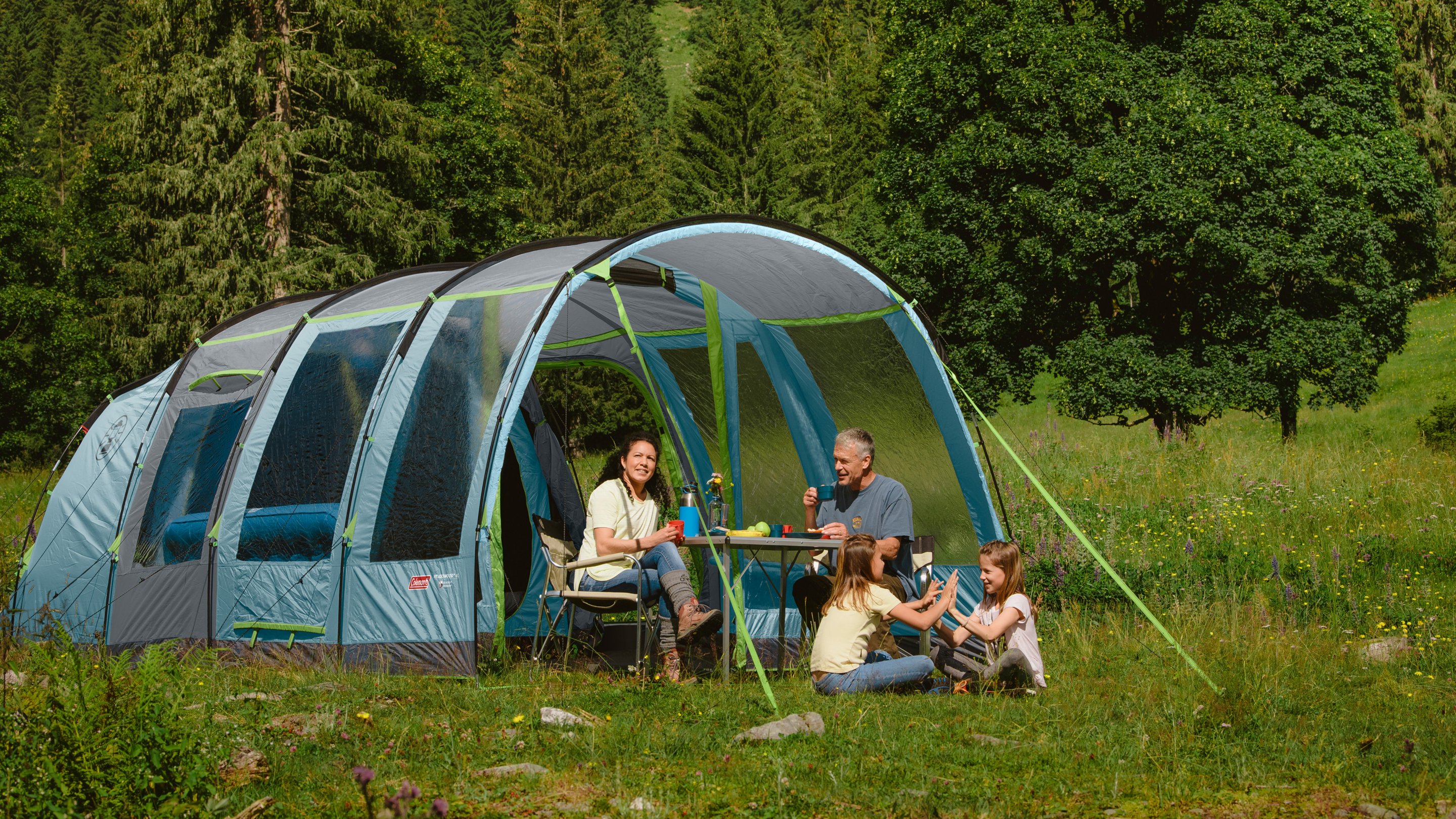 Coleman inflatable outlet tents