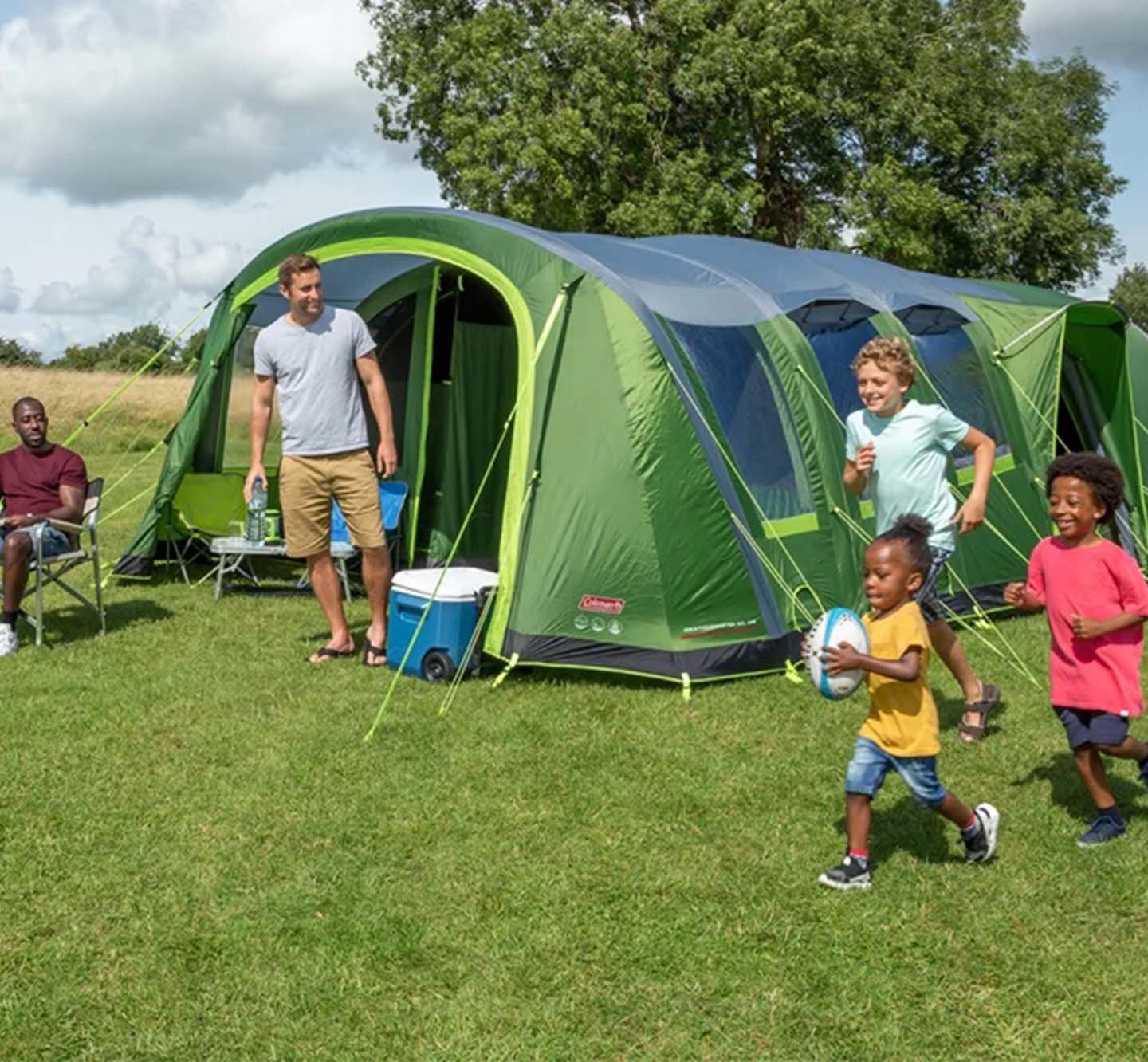 Tenda de campismo, Coleman Spruce Falls 4, 4 pessoas, Verde/Cinza -  Dancovershop PT