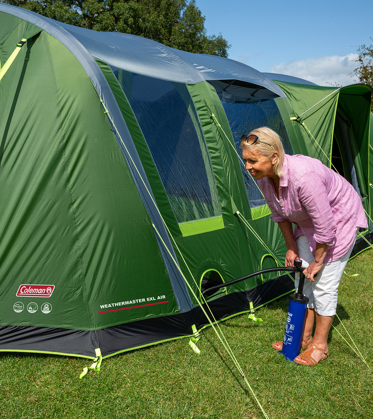 Coleman shop tent awning